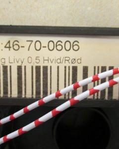 Cable Livy 0.5 White/Red